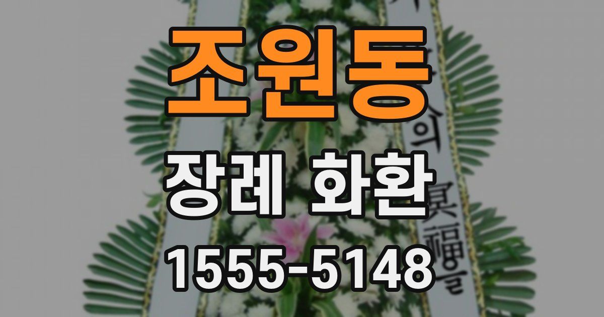 조원동 장례 화환