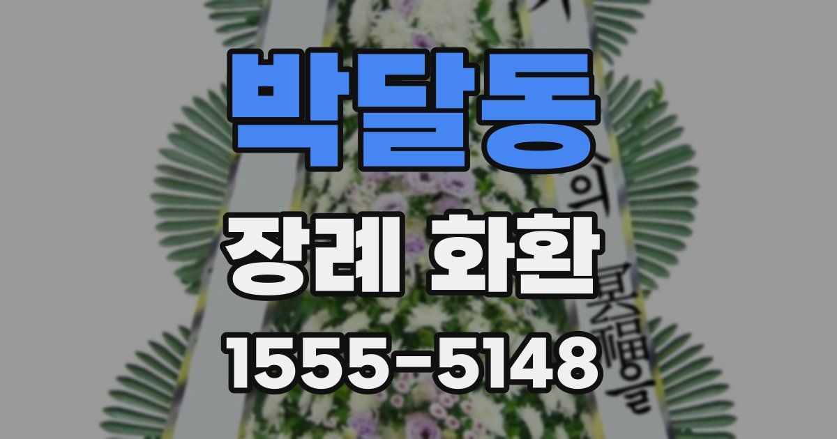 박달동 장례 화환