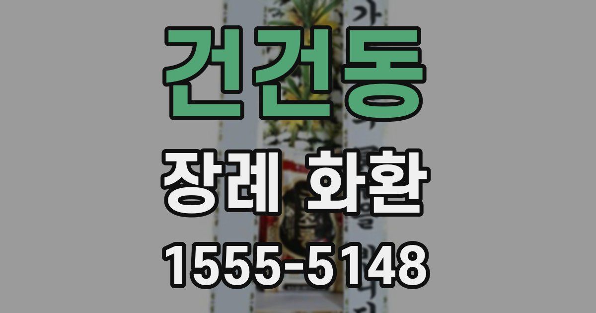 건건동 장례 화환
