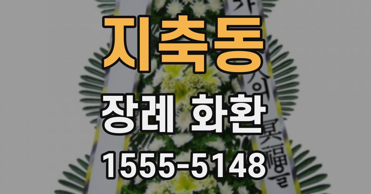 지축동 장례 화환