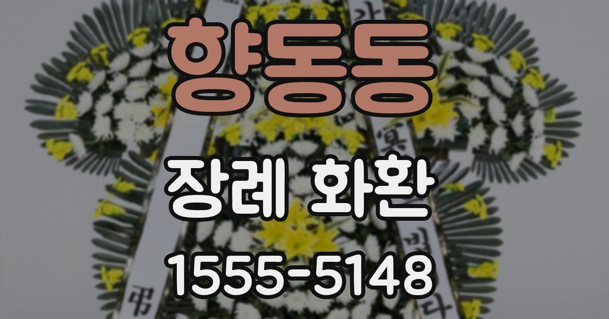 향동동 장례 화환