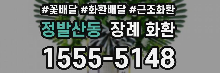 정발산동 장례 화환