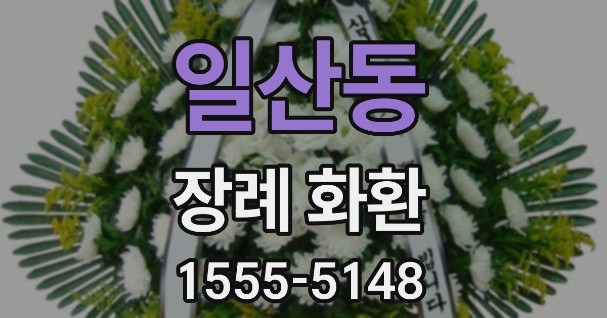 일산동 장례 화환
