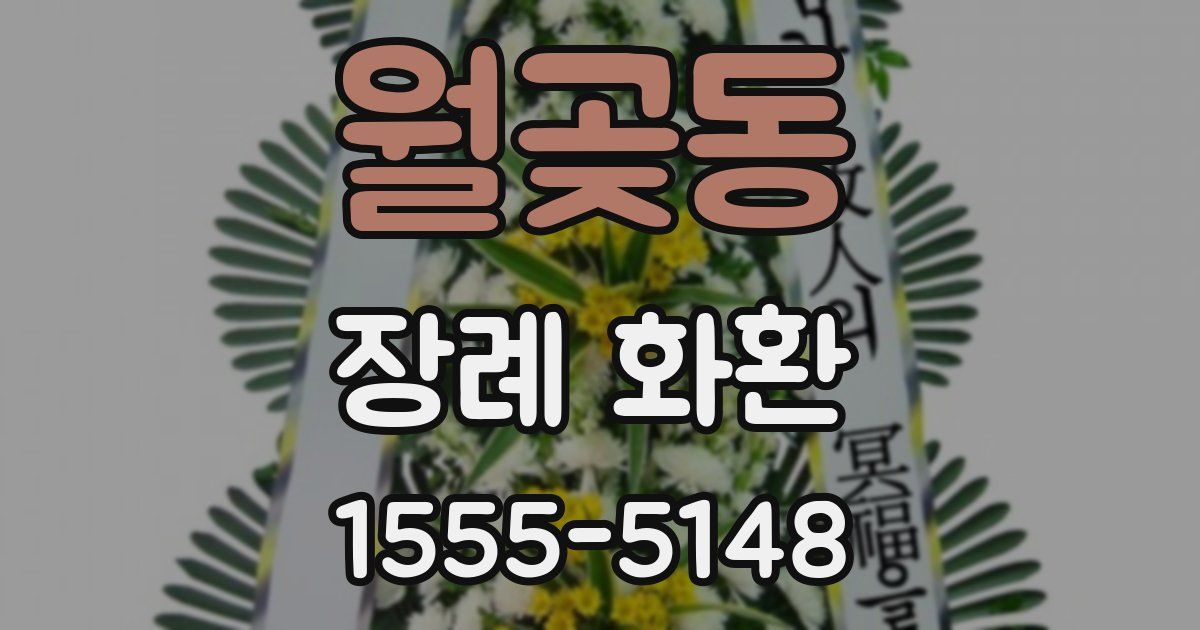 월곶동 장례 화환