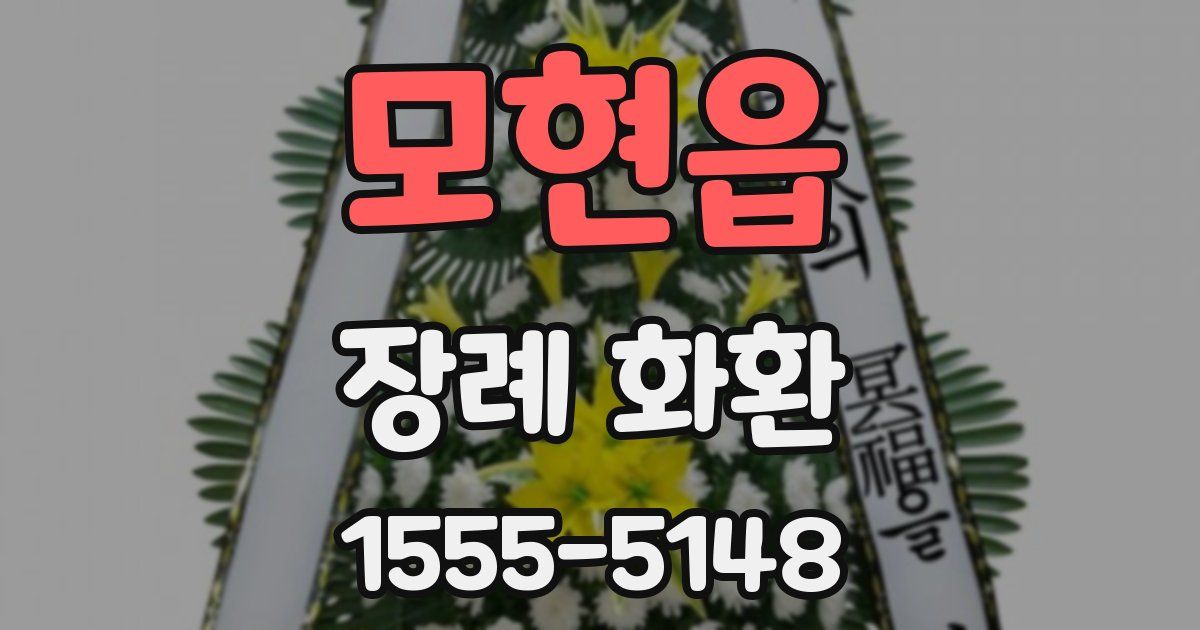 모현읍 장례 화환