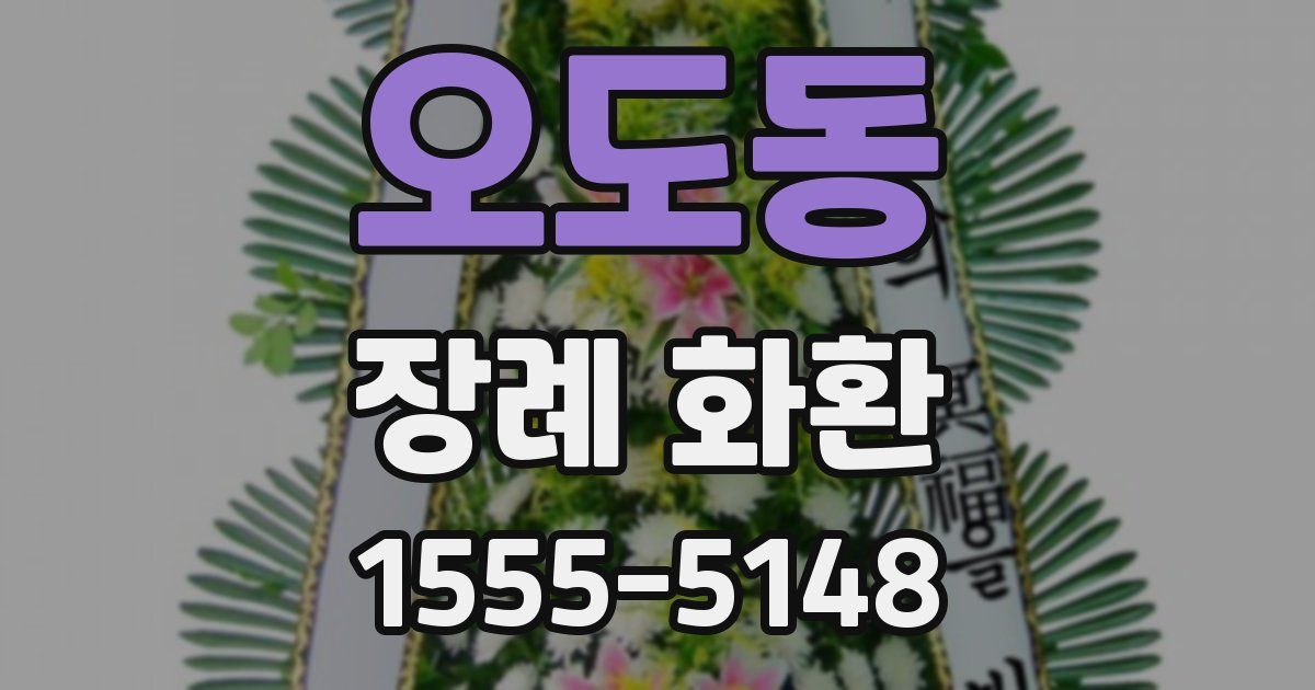 오도동 장례 화환