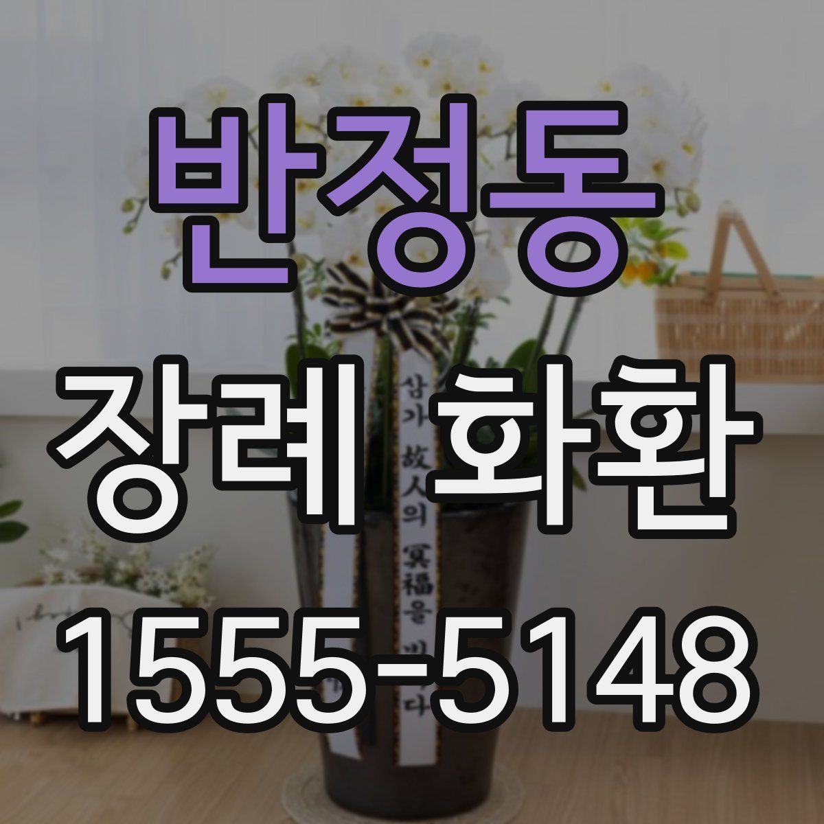 반정동 장례 화환