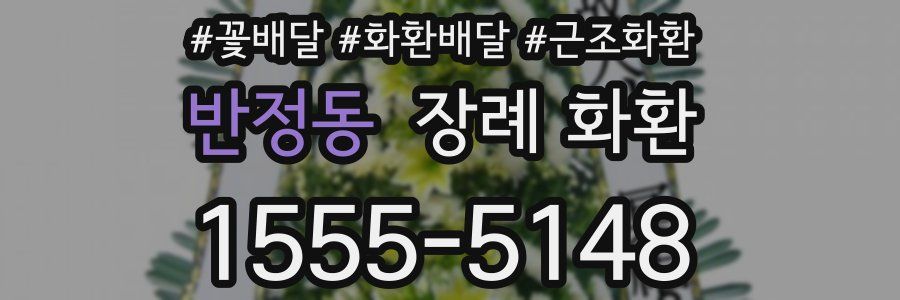 반정동 장례 화환