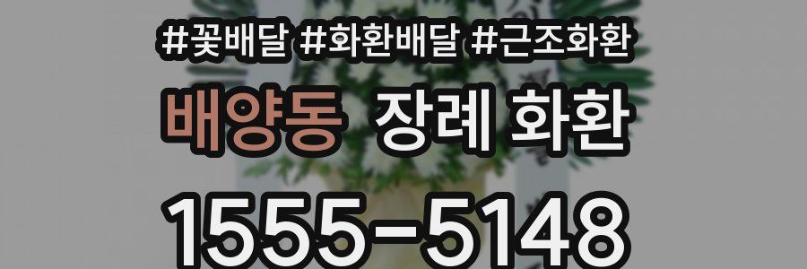 배양동 장례 화환