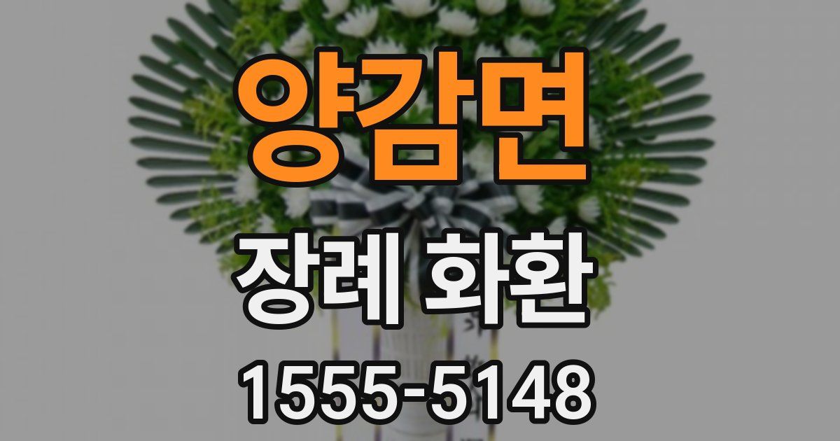 양감면 장례 화환