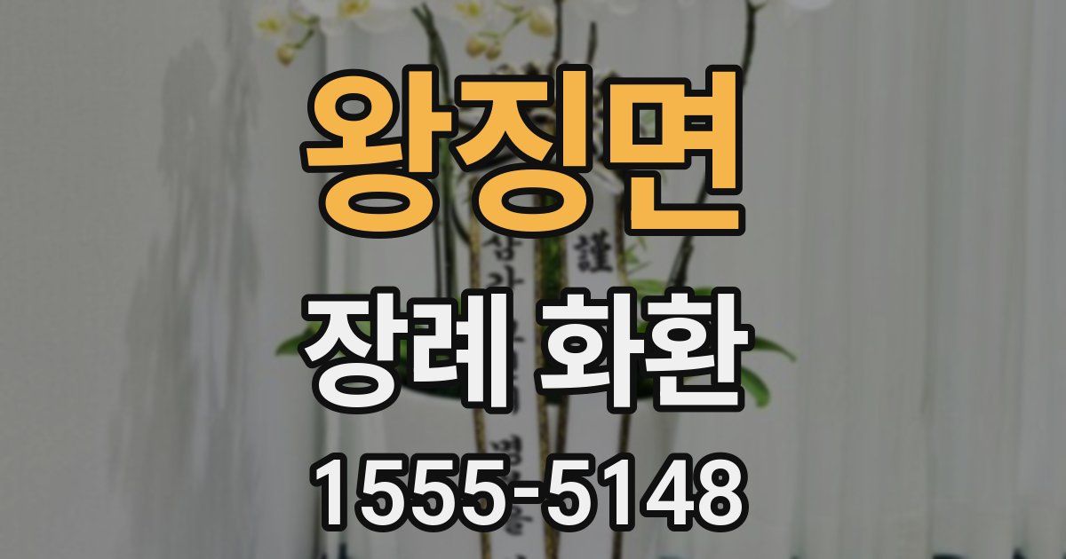 왕징면 장례 화환