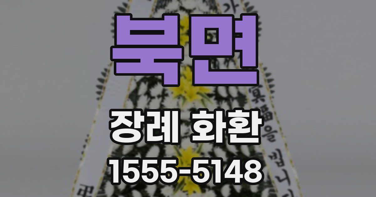 북면 장례 화환