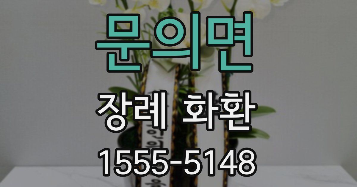 문의면 장례 화환