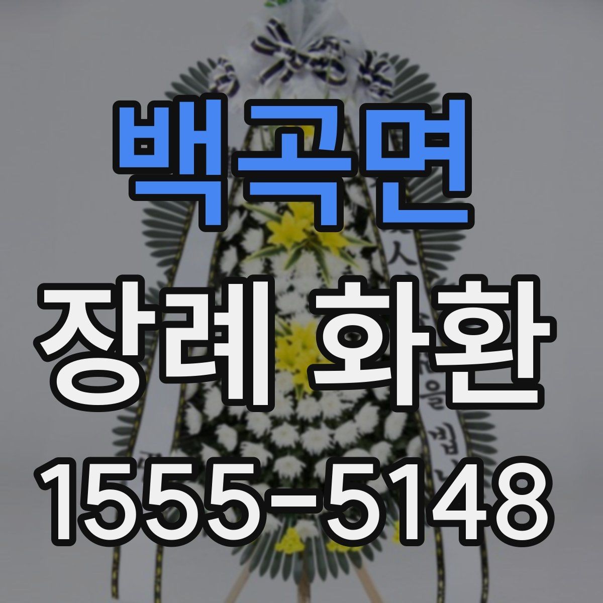 백곡면 장례 화환 리본 색상과 배치 안내