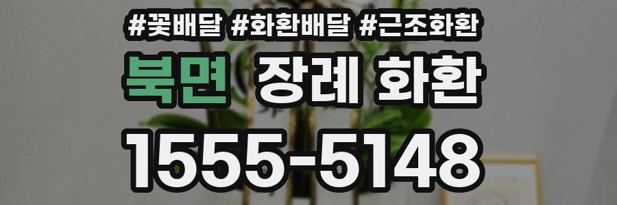북면 장례 화환