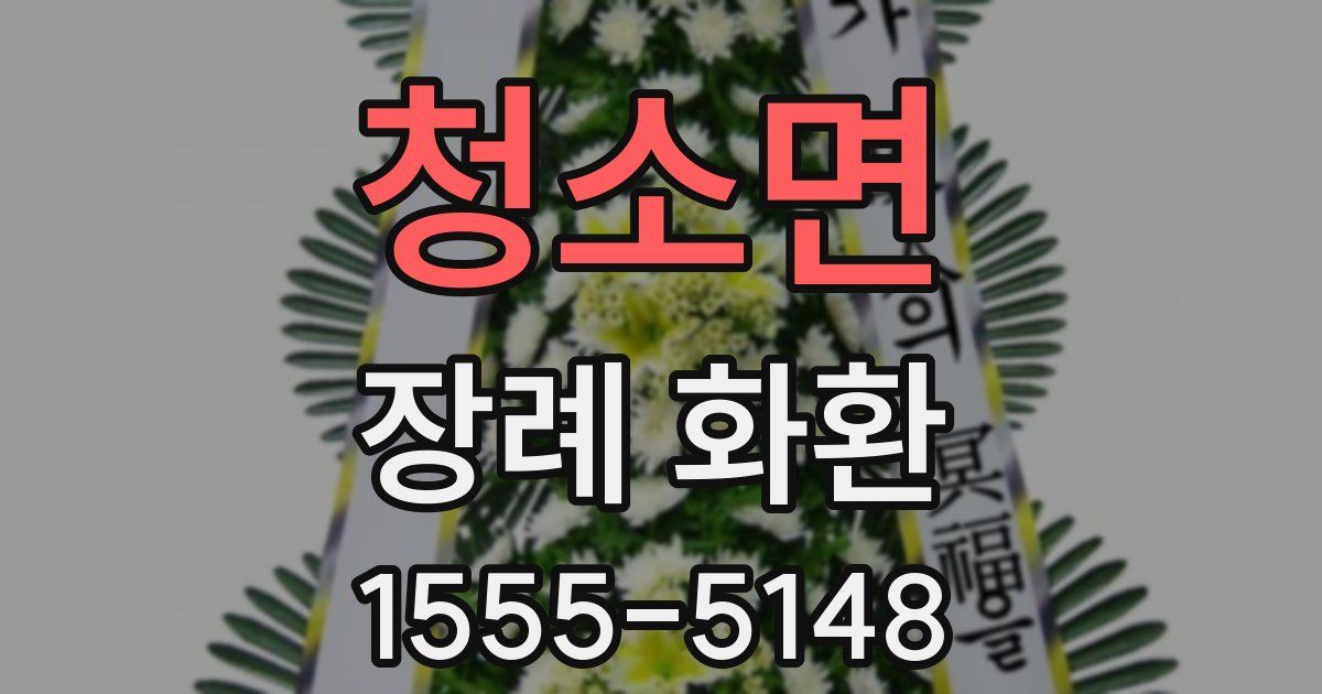 청소면 장례 화환