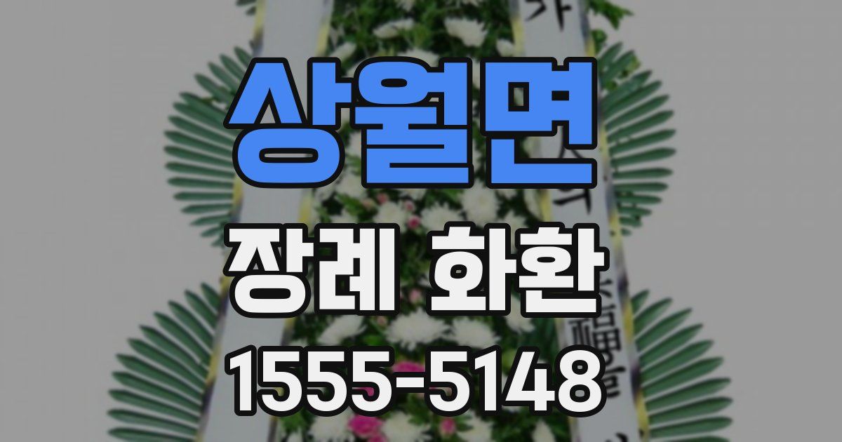 상월면 장례 화환