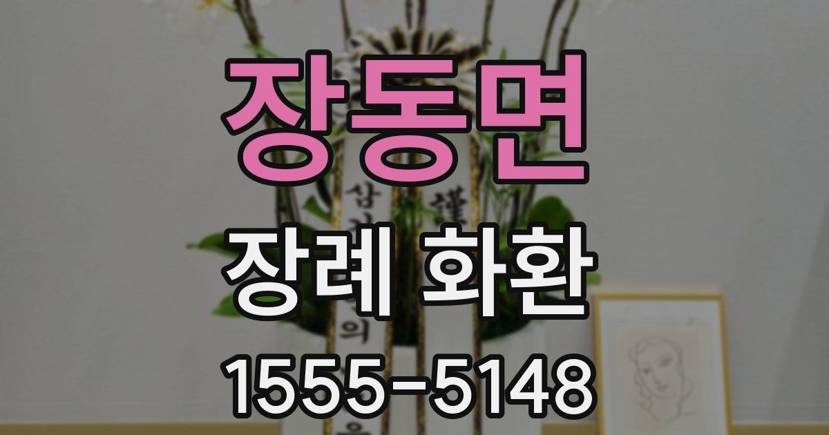 장동면 장례 화환