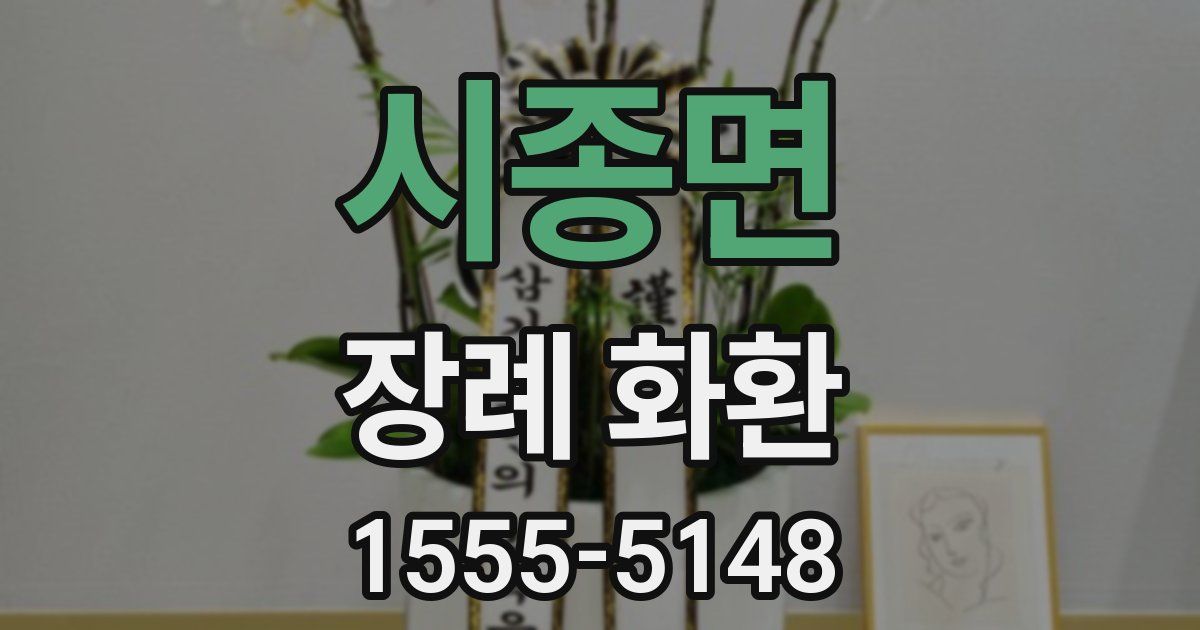 시종면 장례 화환