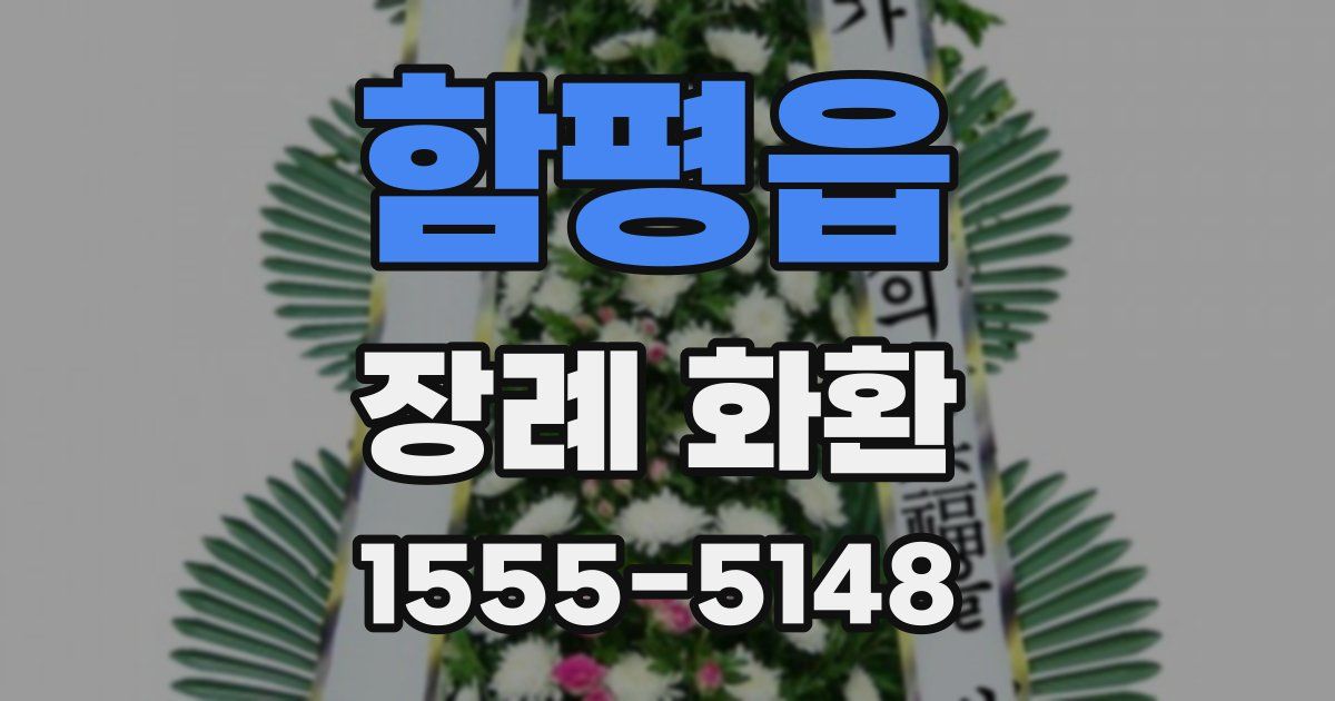 함평읍 장례 화환