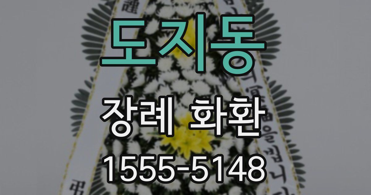 도지동 장례 화환