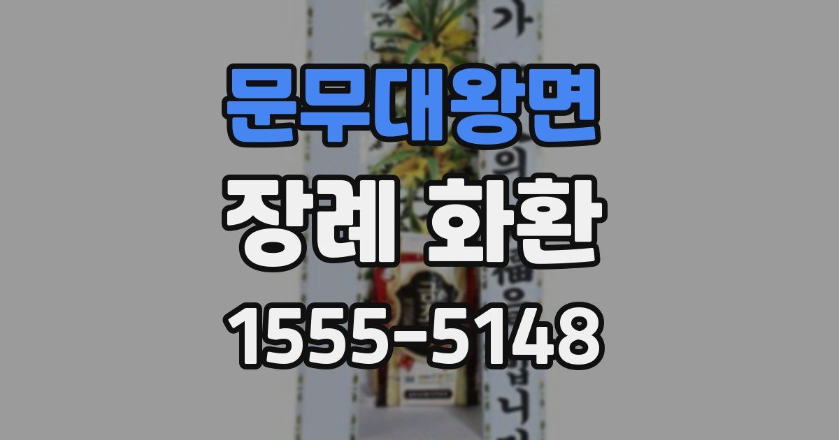 문무대왕면 장례 화환