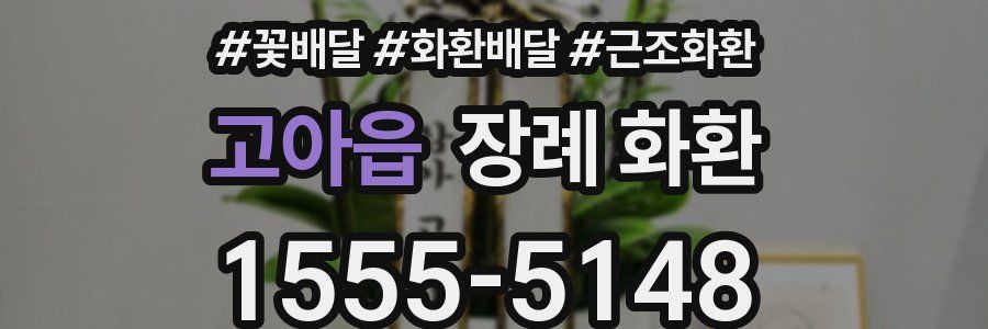 고아읍 장례 화환