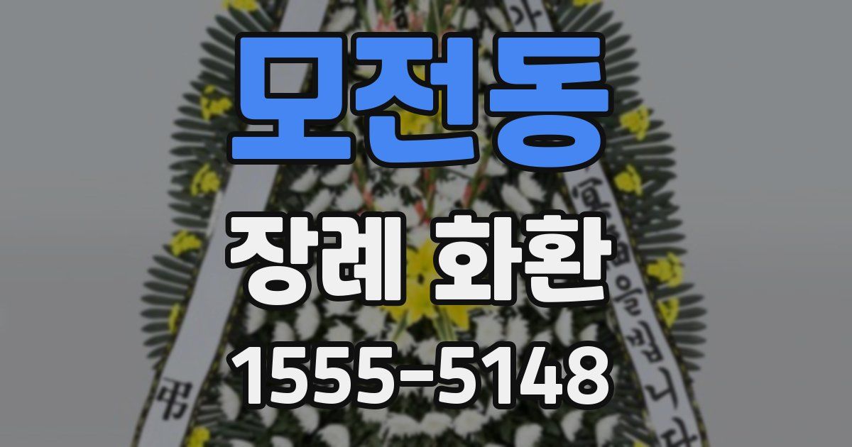 모전동 장례 화환