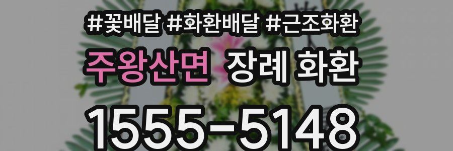 주왕산면 장례 화환