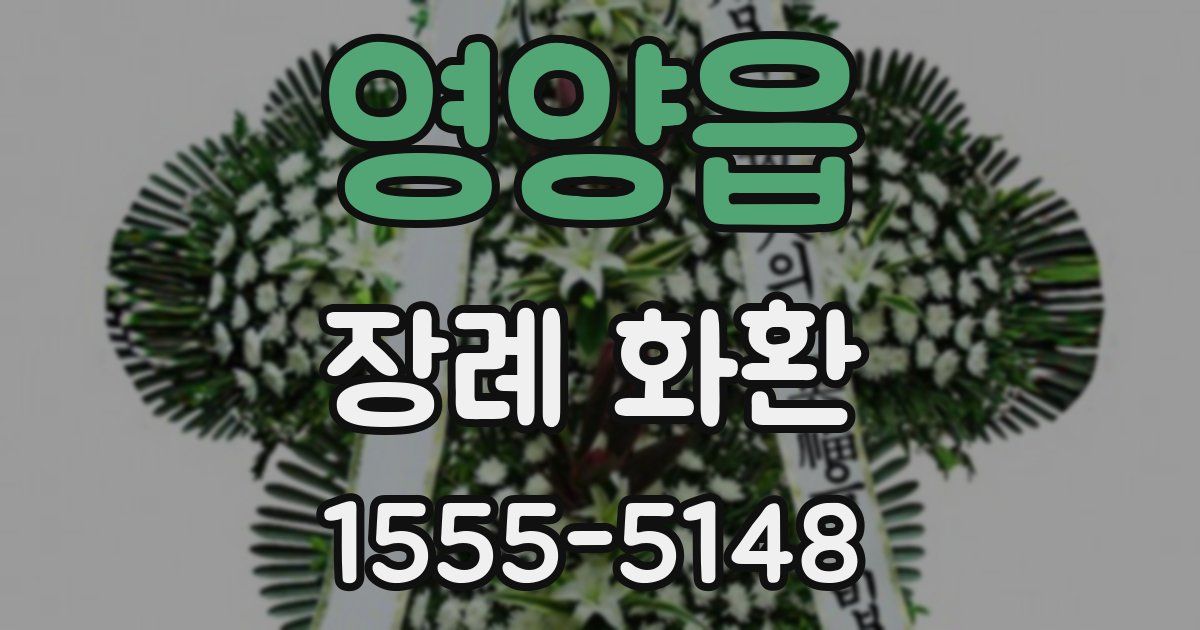 영양읍 장례 화환