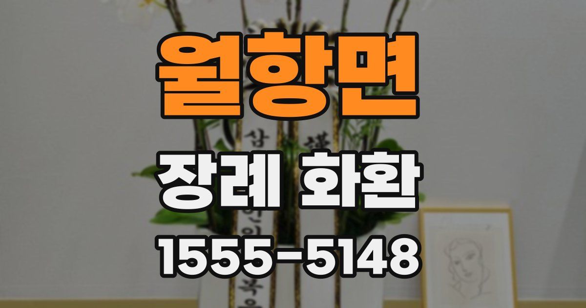 월항면 장례 화환