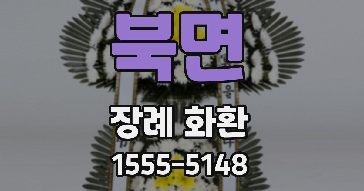 북면 장례 화환