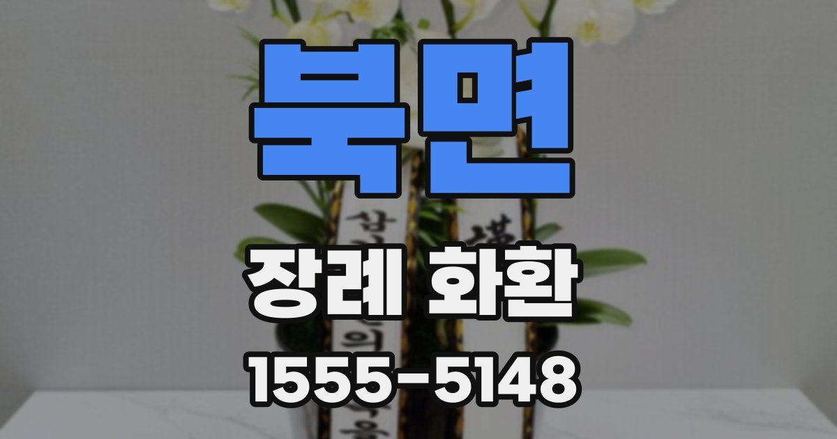 북면 장례 화환