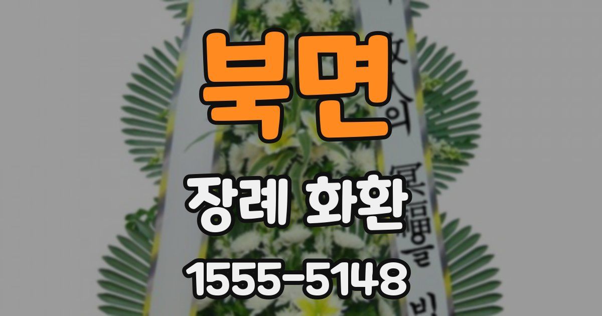북면 장례 화환