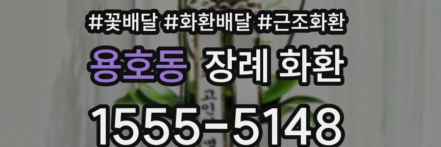 용호동 장례 화환