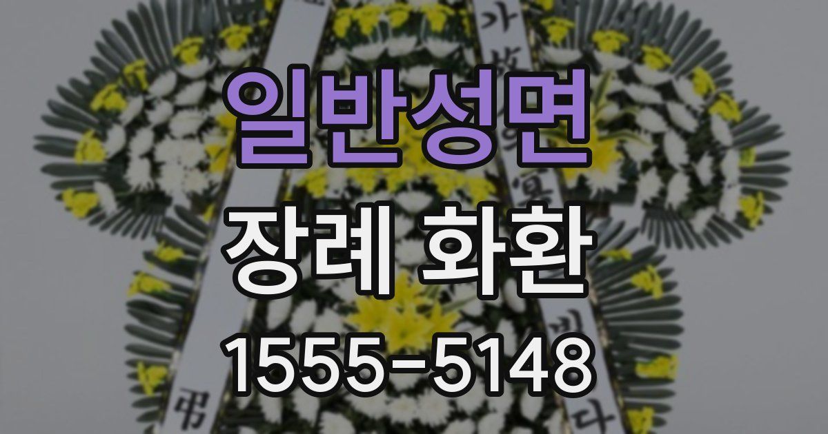 일반성면 장례 화환