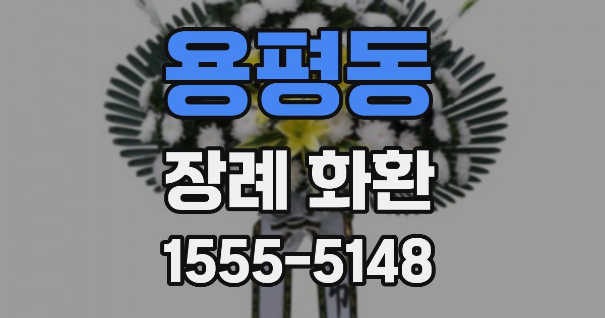 용평동 장례 화환
