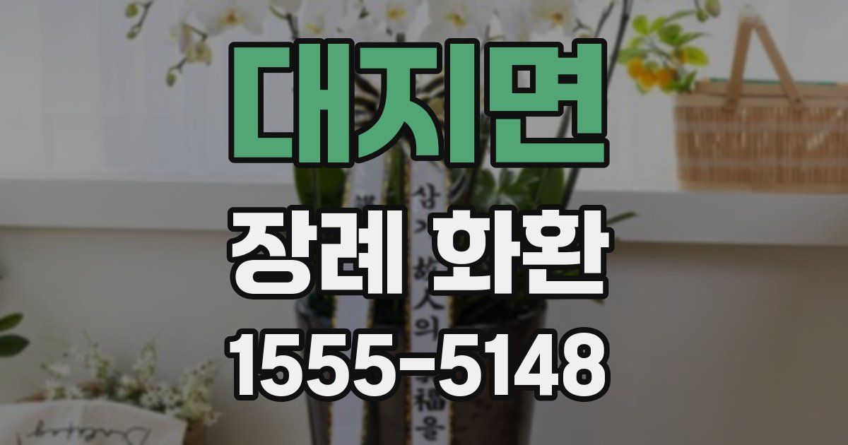 대지면 장례 화환