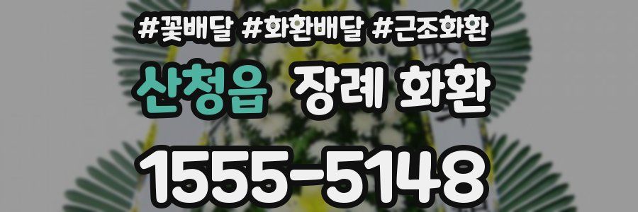 산청읍 장례 화환