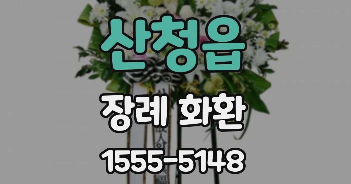 산청읍 장례 화환