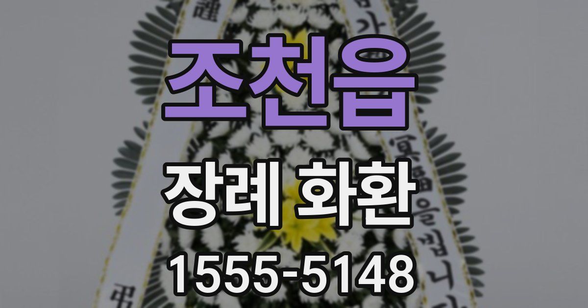 조천읍 장례 화환