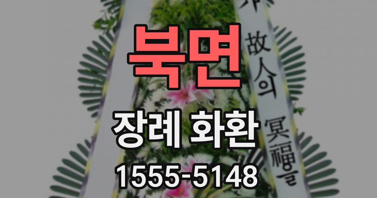 북면 장례 화환