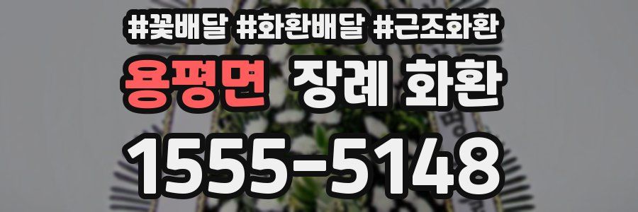 용평면 장례 화환