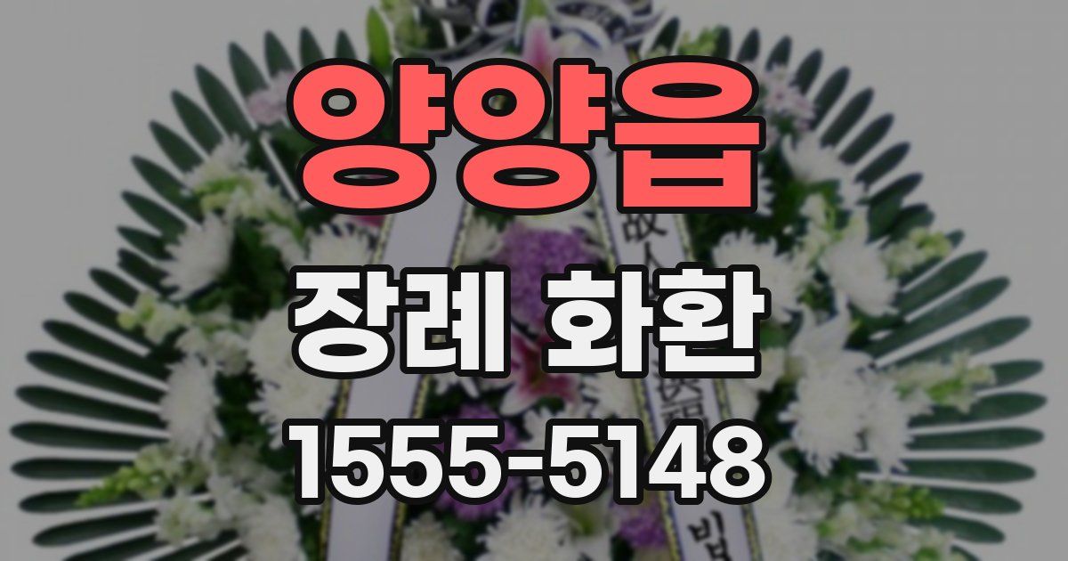 양양읍 장례 화환