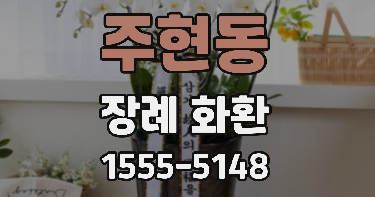 주현동 장례 화환