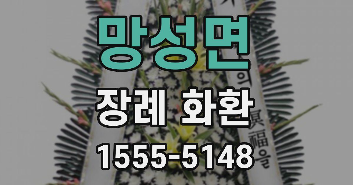 망성면 장례 화환