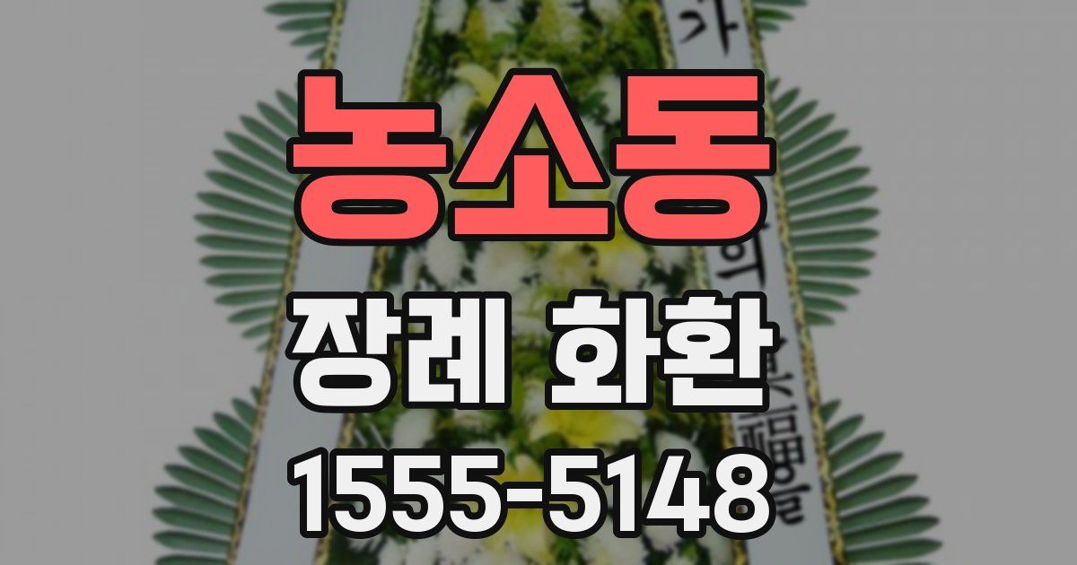 농소동 장례 화환