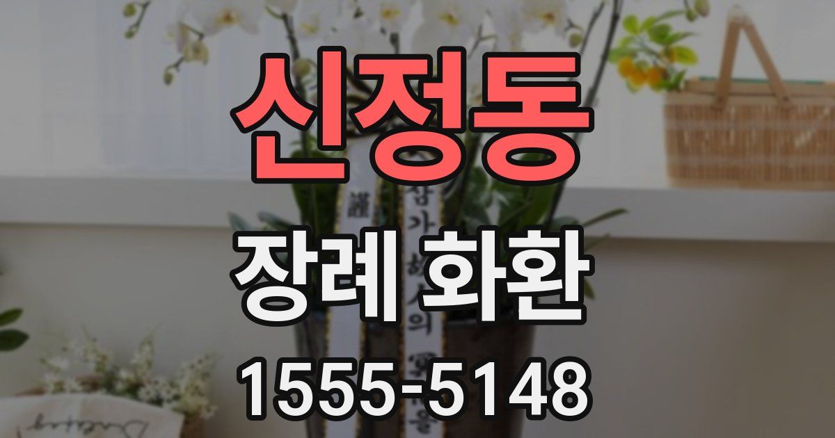 신정동 장례 화환