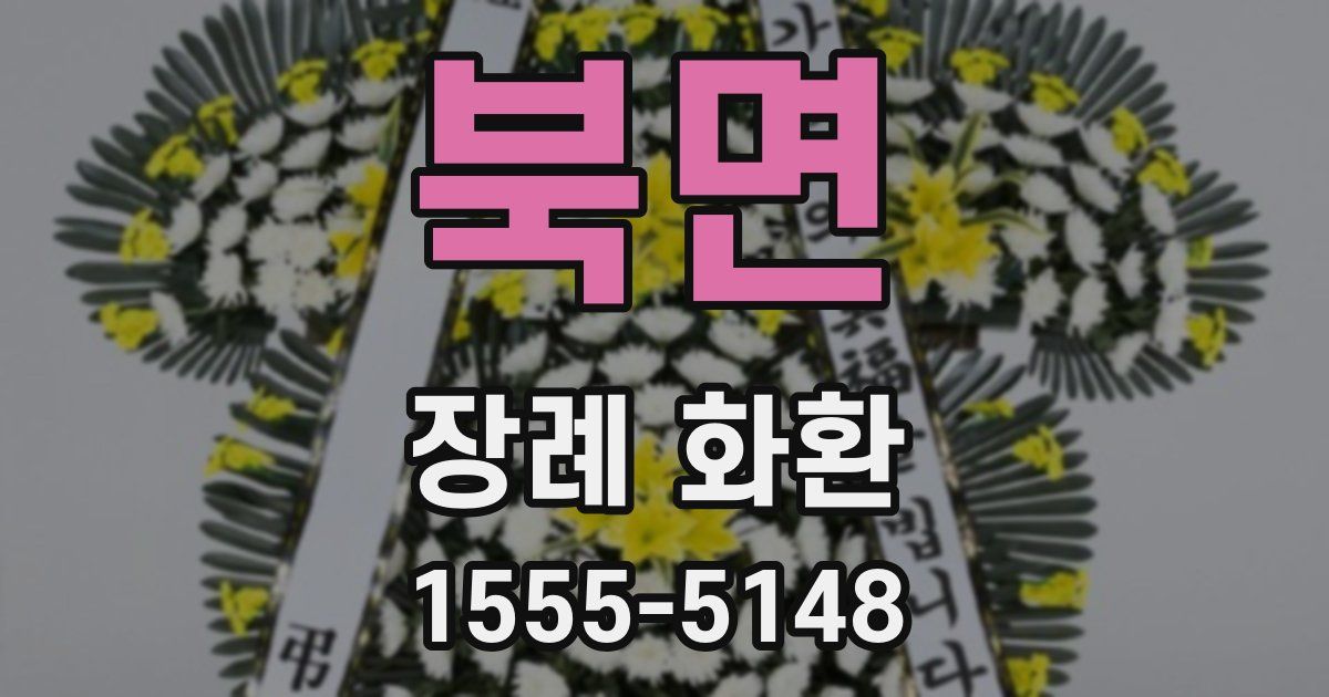북면 장례 화환