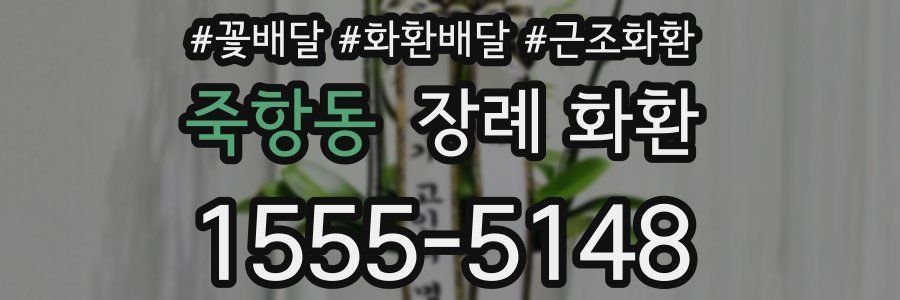죽항동 장례 화환